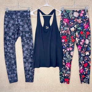Imperfect XXL bundle 2 pair leggings 1 tank top Old Navy Active XXL activewear